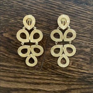 Lisi Lerch Gold Ginger Clip On Earrings